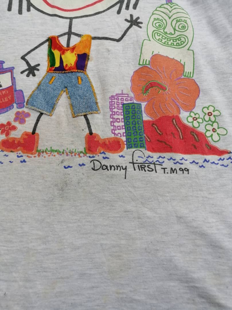 Vintage Vintage 90s Danny First Honolulu Girl Tee Size US M / EU 48-50 / 2 - 8 Thumbnail