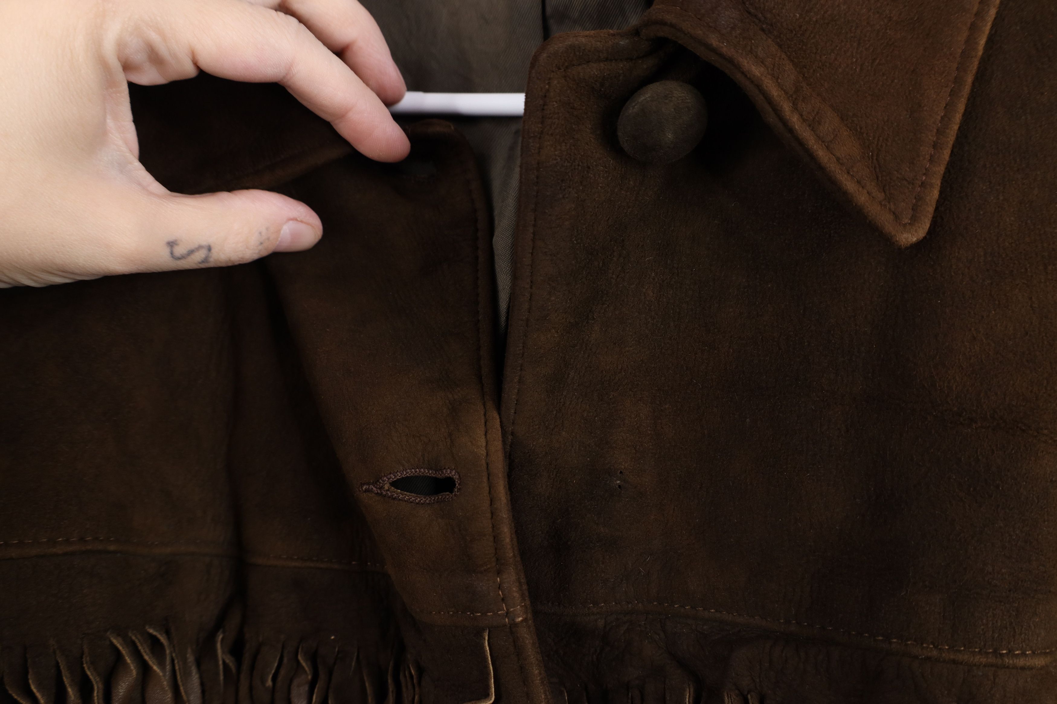 Vintage Vintage 60s 70s Boho Chic Western Suede Leather Jacket Brown Size XL / US 12-14 / IT 48-50 - 4 Thumbnail