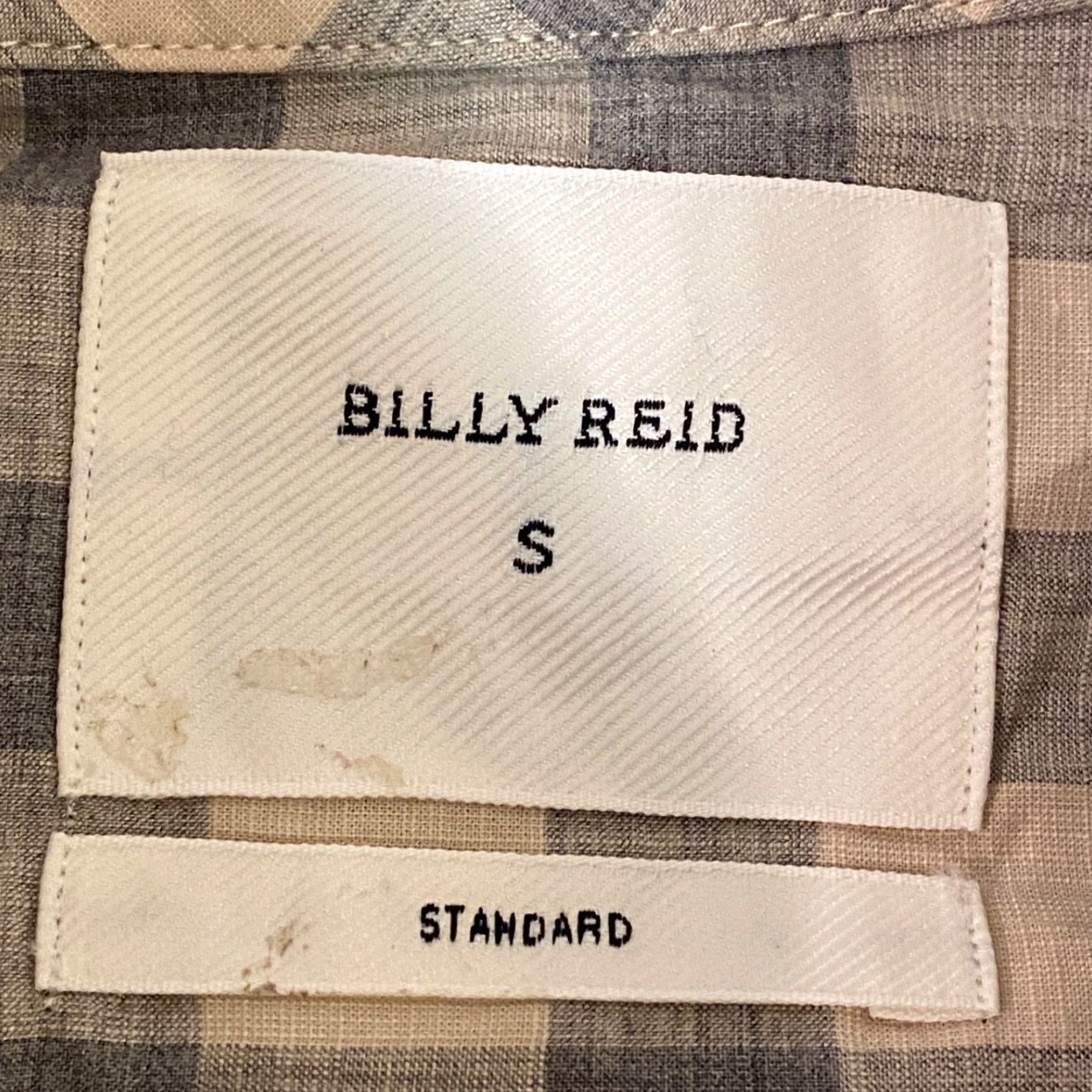 Billy Reid Billy Reid Shirt Mens Small Gray Plaid Button-Down Cotton Lightweign Shirt Size US S / EU 44-46 / 1 - 3 Thumbnail