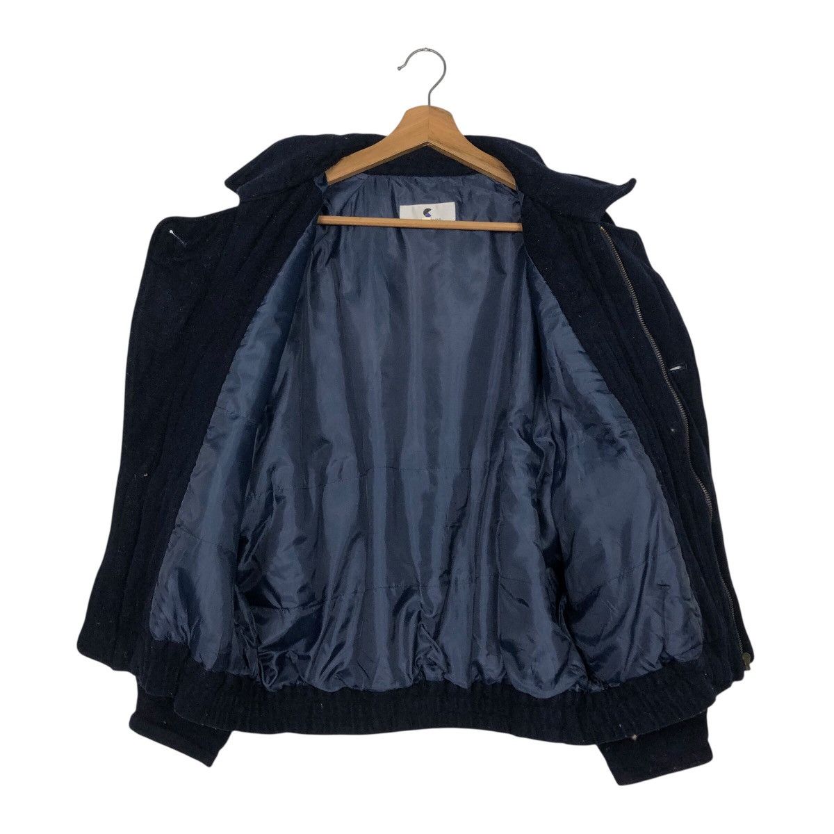 Japanese Brand 📌Vintage Wool Bomber Jacket Cittafascino Issey Miyake Size US M / EU 48-50 / 2 - 15 Thumbnail
