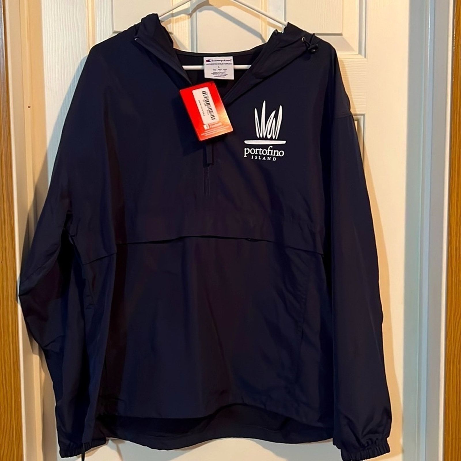 Champion Brand New Champion Authentic Windbreaker Jacket Navy Blue Size L / US 10 / IT 46 - 5 Thumbnail