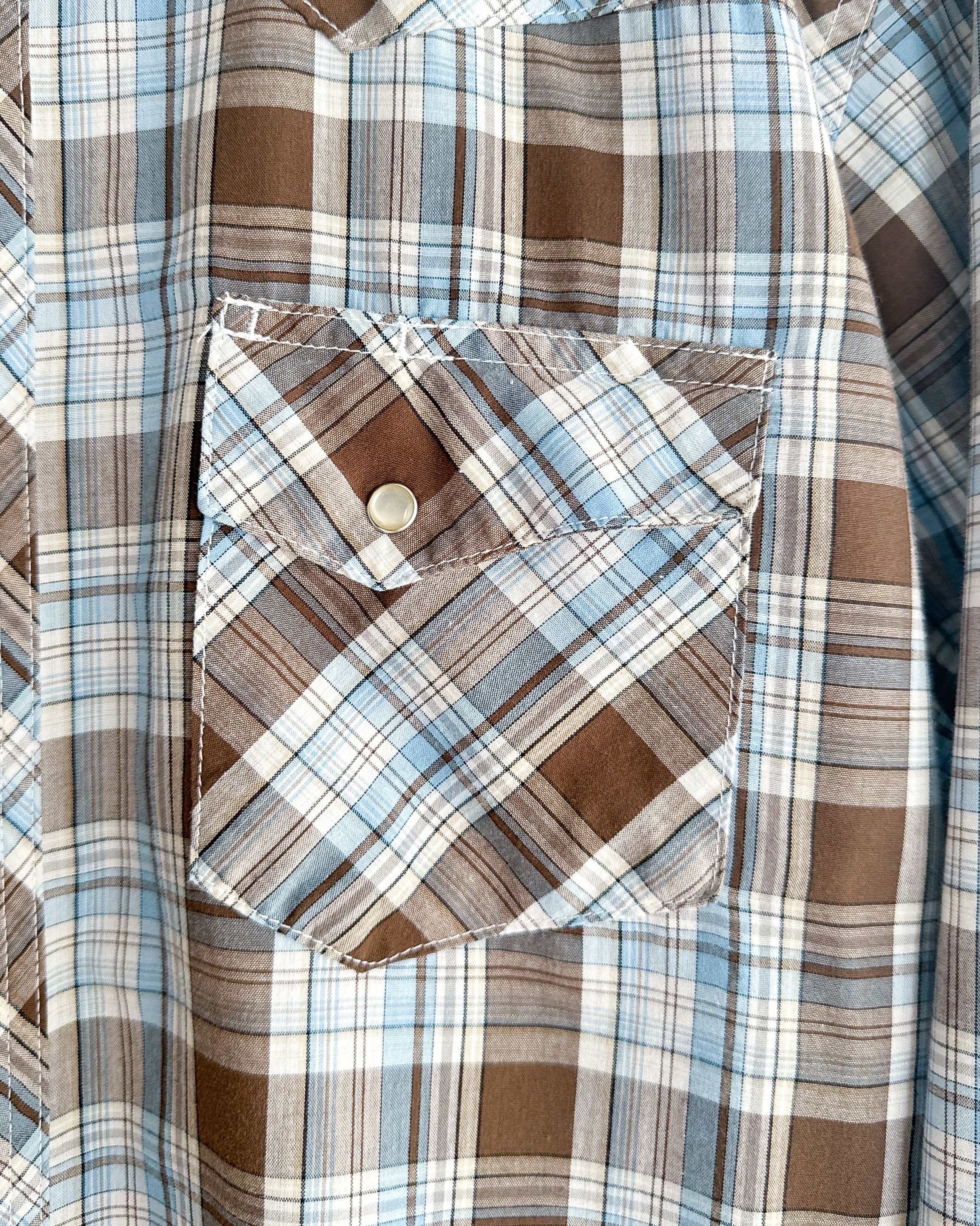Wrangler Vintage Wrangler Plaid Western Shirt Long Sleeve Pearl Snap Size US XL / EU 56 / 4 - 3 Thumbnail