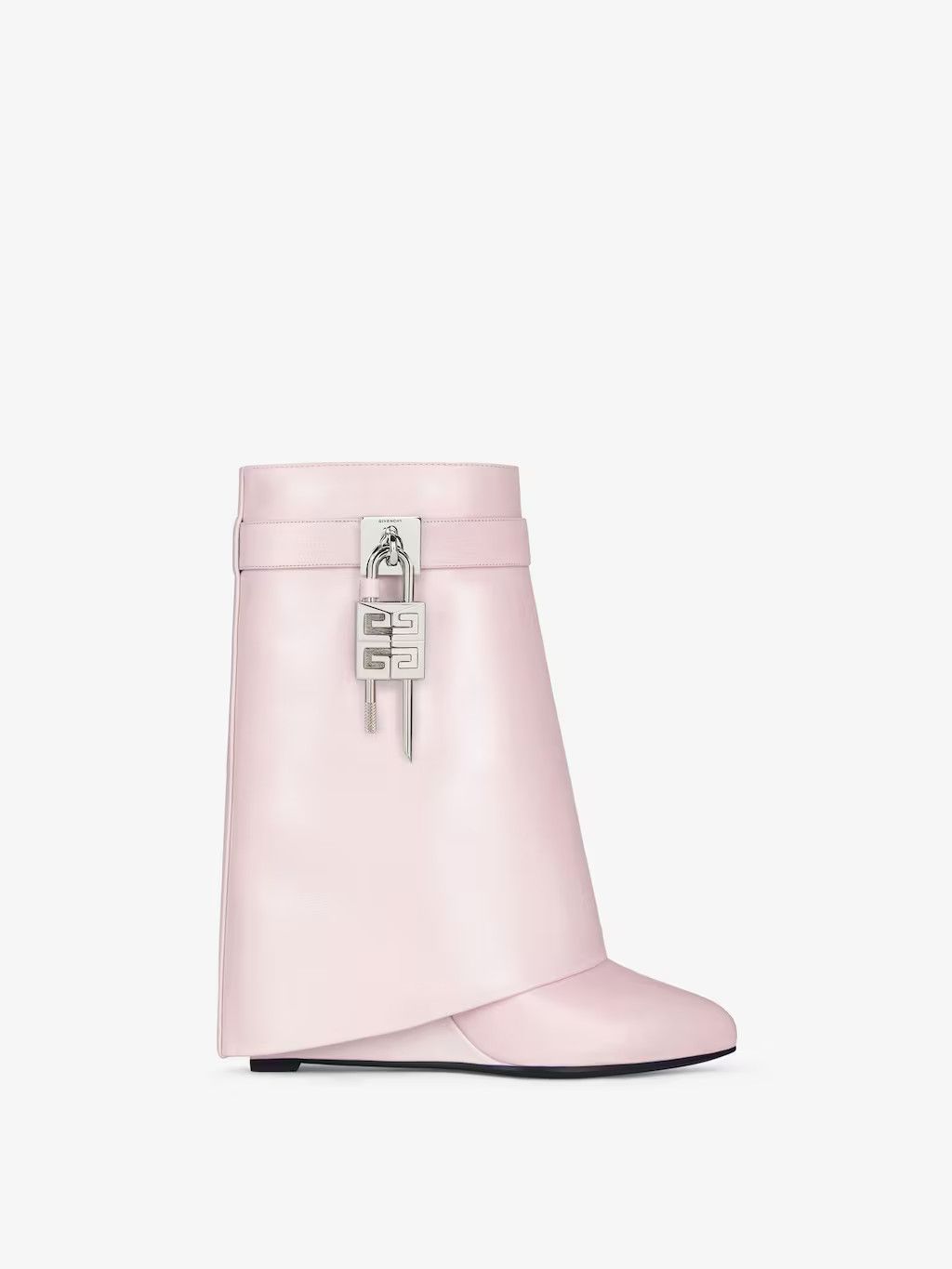 Givenchy o1srvl11e0525 Shark Lock Ankle Boots 90mm in Light Pink Size US 9.5 / IT 39.5 - 1 Thumbnail