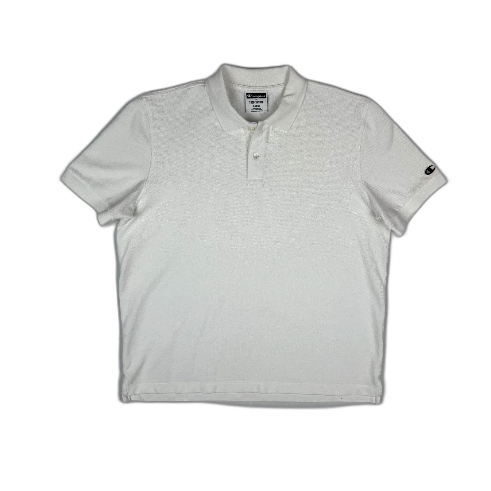 Champion Champion x Todd Snyder Pique Polo Shirt Men's Size Large Whi Size US L / EU 52-54 / 3 - 1 Thumbnail