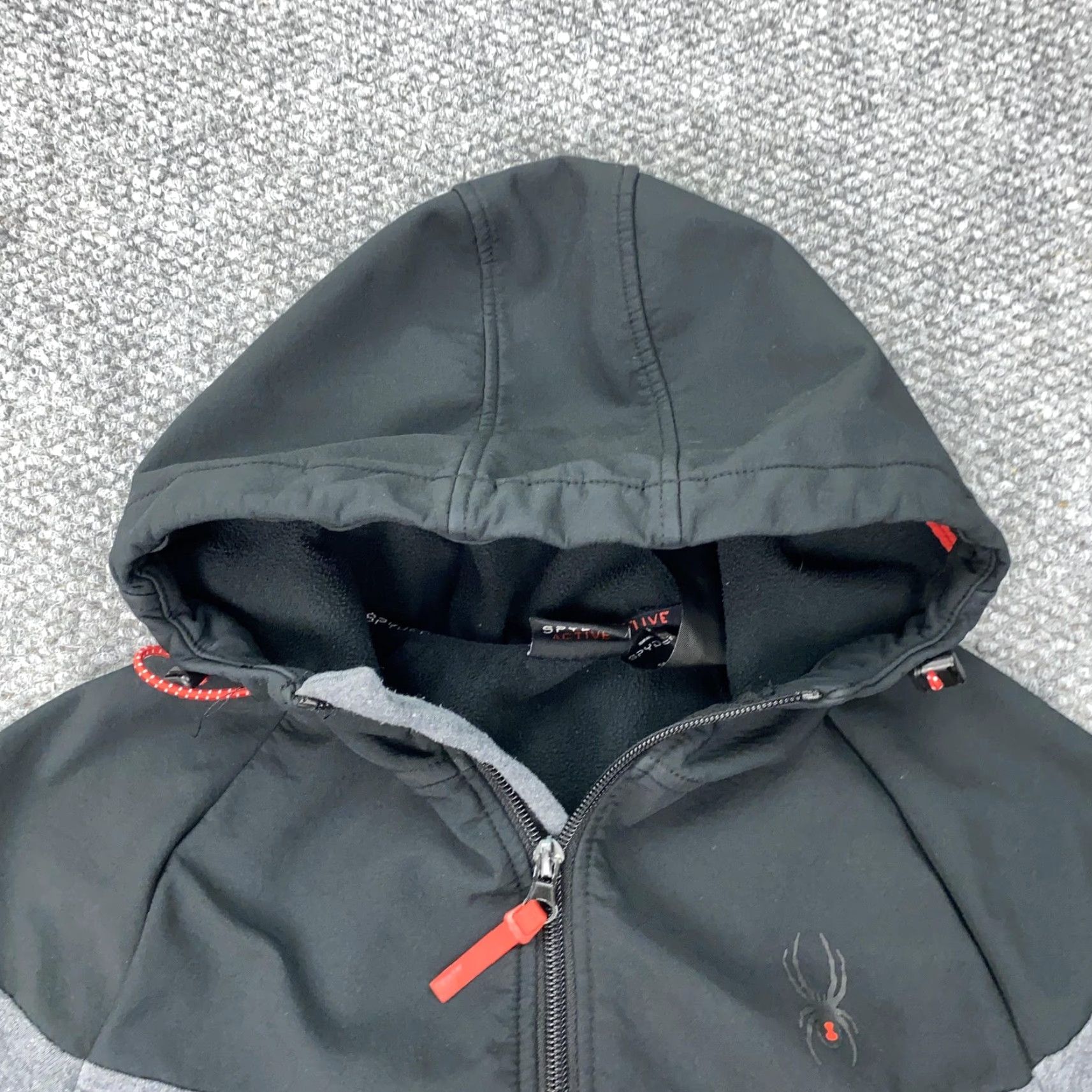 Spyder Spyder Active Jacket Womens Small Gray Black Hooded Full Zip Fleece Lined Logo Size S / US 4 / IT 40 - 5 Thumbnail