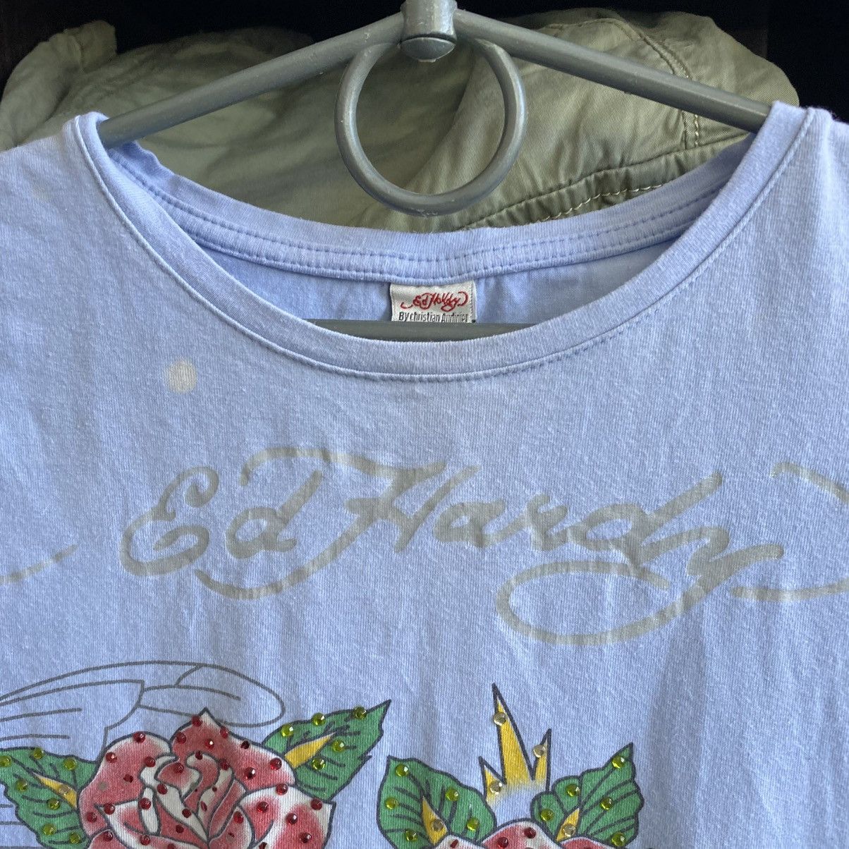 Ed Hardy Vintage Ed Hardy by Christian Audigier y2k opium tee Size L / US 10 / IT 46 - 3 Thumbnail