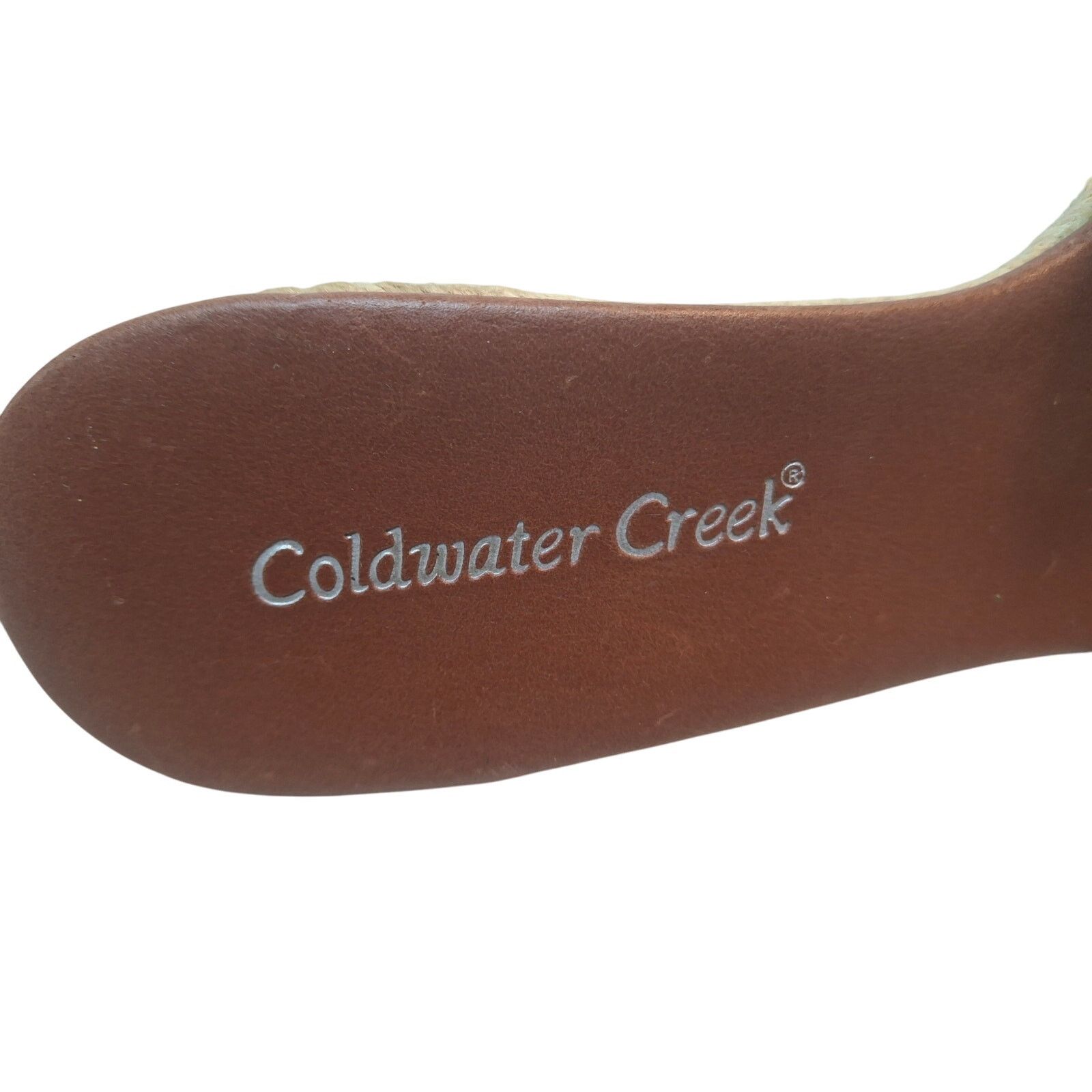 Coldwater Creek Coldwater Creek Womens Size 8.5M Leather Slip On Sandals Size US 8.5 / IT 38.5 - 6 Thumbnail