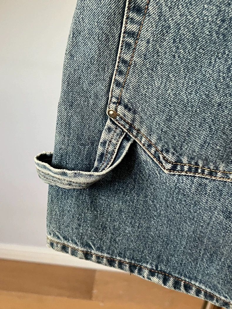 Helmut Lang HELMUT LANG High-waisted denim skirt A-line skirt Size 25" / US 0 / IT 36 - 6 Thumbnail