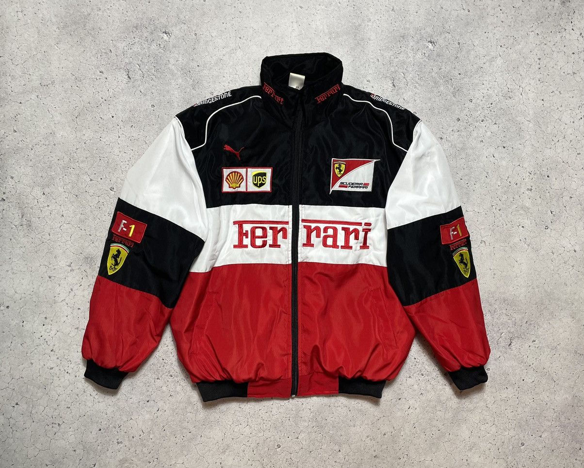 Ferrari Vintage Ferrari F1 Racing Jacket Hype Rare Big Logo Marlboro ...