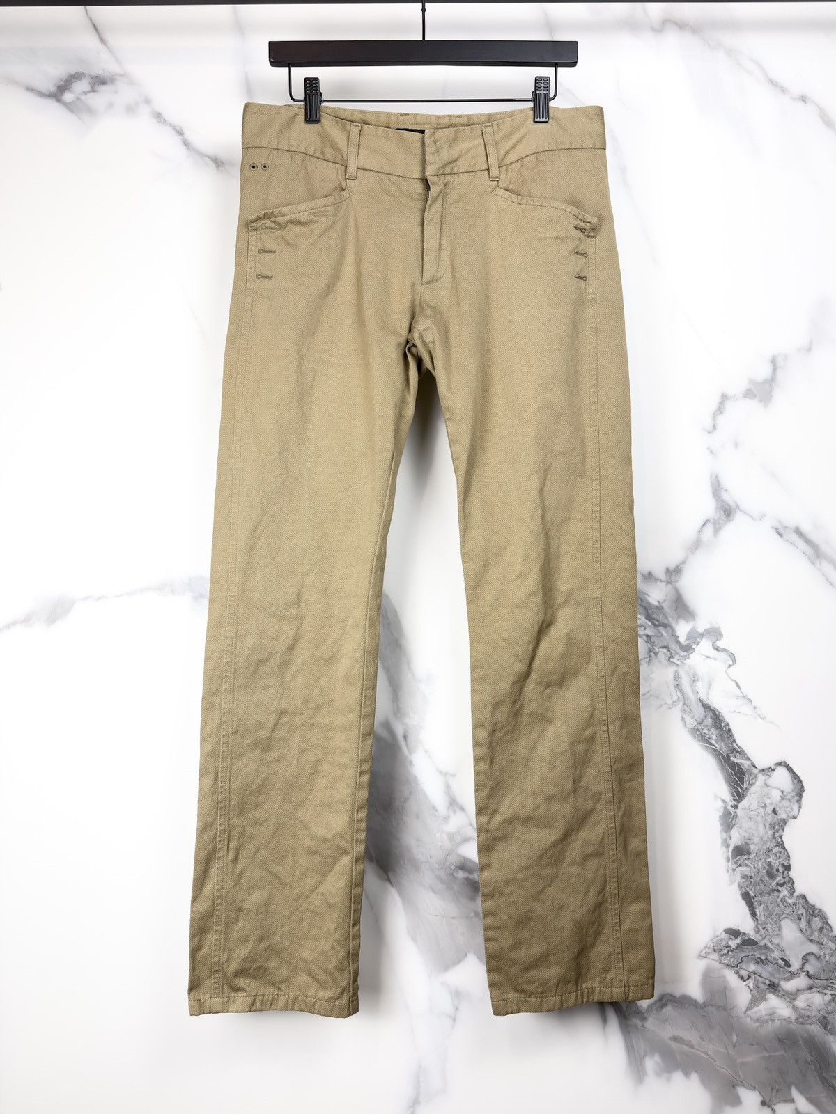 Gucci Tom Ford Vintage Slant Pockets Cotton Canvas Jeans