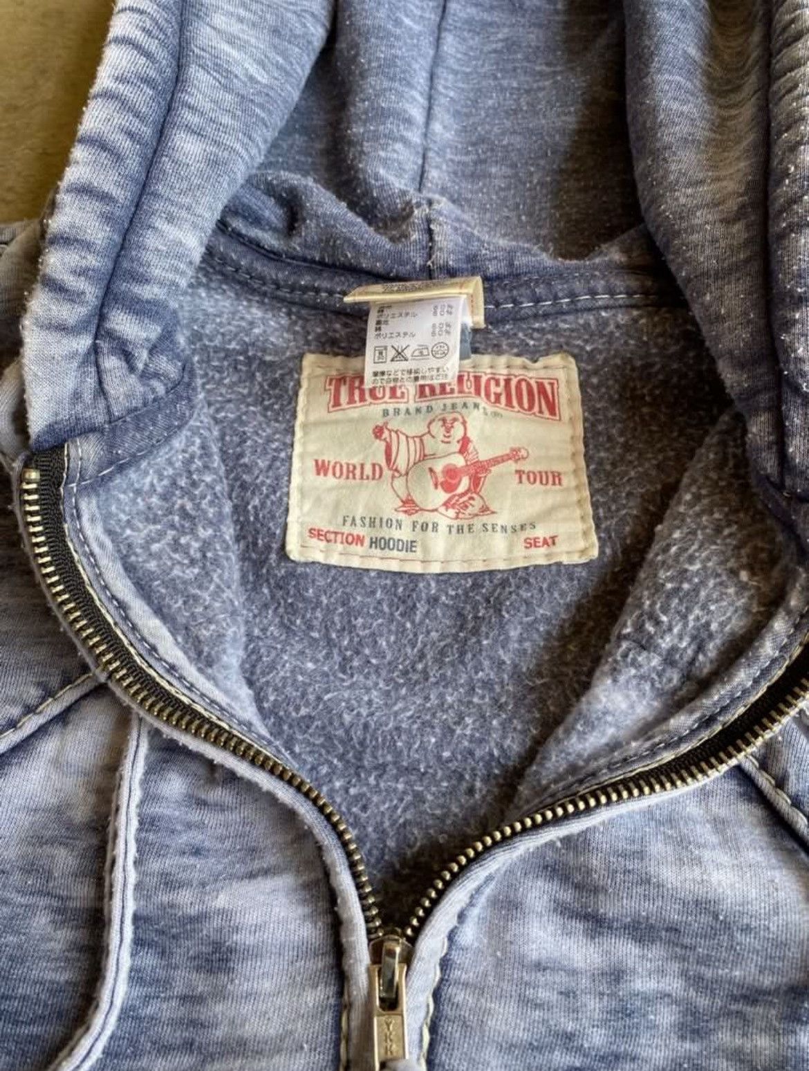True Religion × Vintage VintageTrue Religion Faded Sweatshirt Hoodie Size US S / EU 44-46 / 1 - 3 Thumbnail