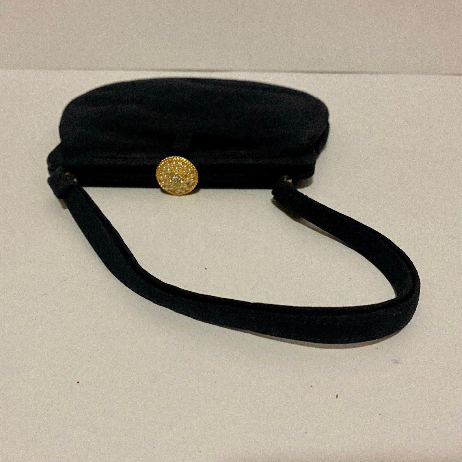 Iron Maiden Bonwit Teller Magid Vintage Black Evening Purse & Coin Bag Size ONE SIZE - 8 Thumbnail