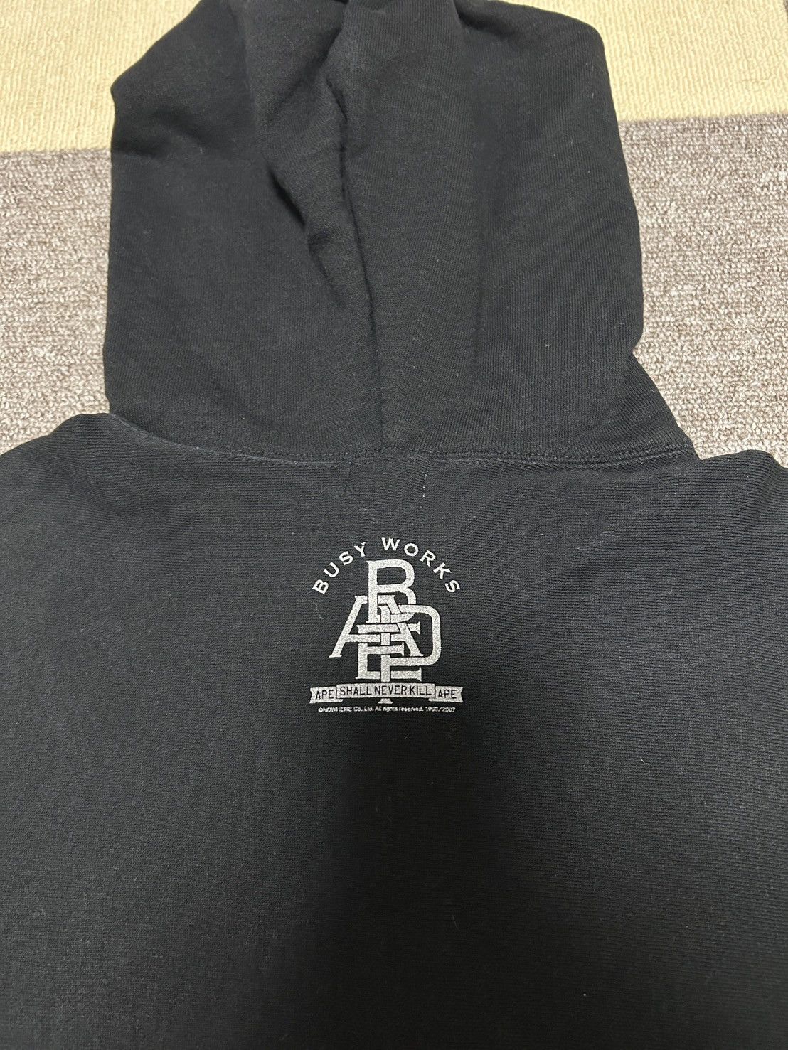 Bape Bape Black Spell out Logo Full Zip Hoodie Size US M / EU 48-50 / 2 - 10 Thumbnail