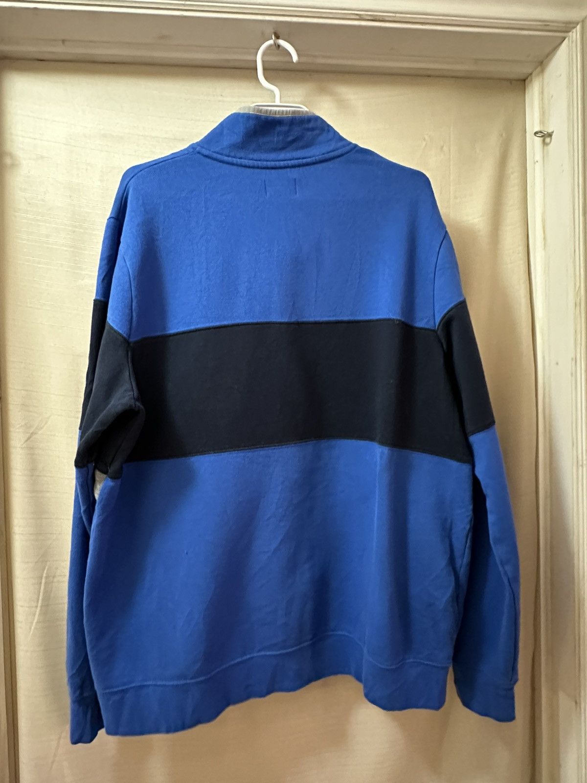 L.L. Bean L.L.Bean Men’s Y2K Pullover Snap Neck Blue Black Size L Tall Size US L / EU 52-54 / 3 - 6 Thumbnail