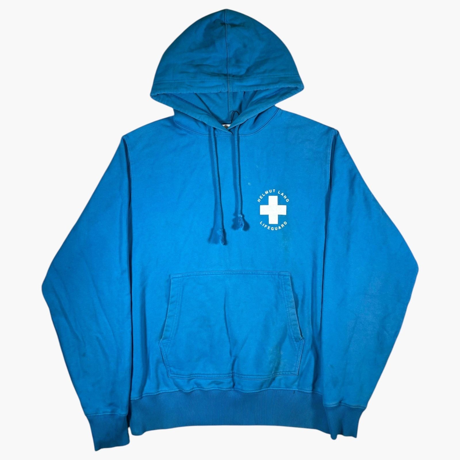 Helmut Lang Helmut Lang Lifeguard Blue Hoodie Size US S / EU 44-46 / 1 - 1 Thumbnail