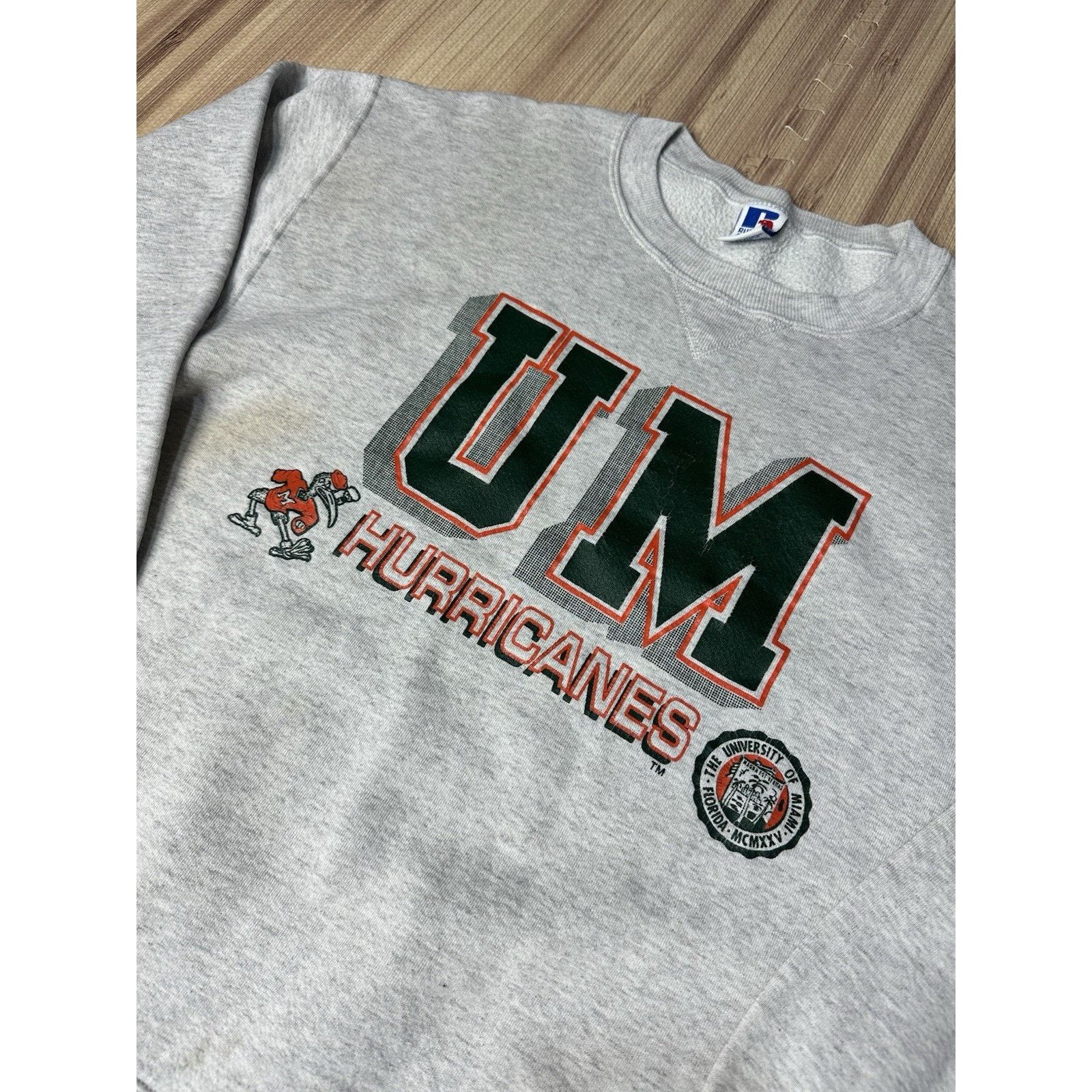 Russell Athletic Vintage University of Miami Hurricanes Sweatshirt Size XXL Size US XXL / EU 58 / 5 - 3 Thumbnail