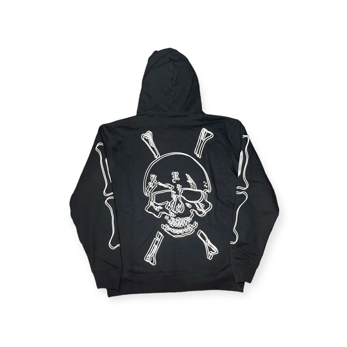 Revenge REVENGE CROSSBONES HOODIE BLACK/WHITE Size US L / EU 52-54 / 3 - 2 Thumbnail