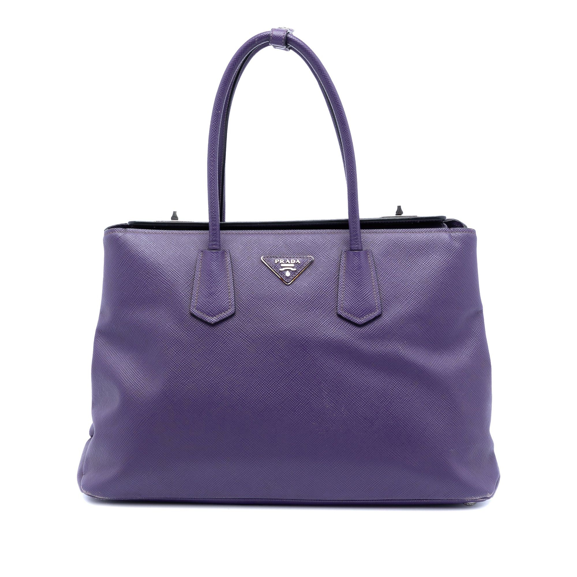 Prada Saffiano Cuir Turnlock Twin Satchel Size ONE SIZE - 1 Thumbnail
