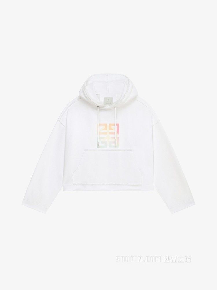 Givenchy o1srvl11e0725 Oversized Hoodie in White Size L / US 10 / IT 46 - 1 Thumbnail