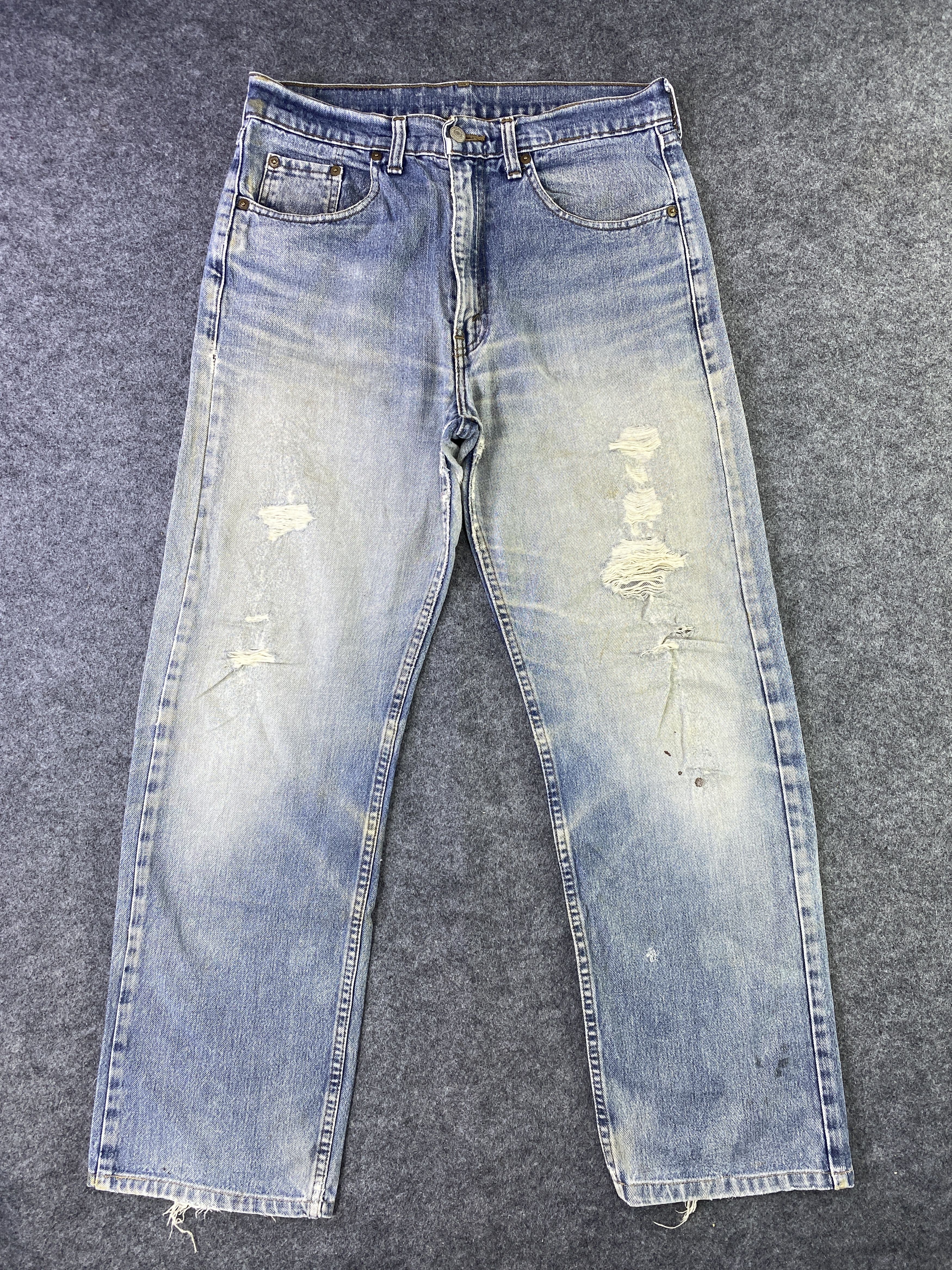 Levi's Vintage Levi's 509 Distress Blue Wash Jeans - J930 Size US 32 / EU 48 - 2 Thumbnail