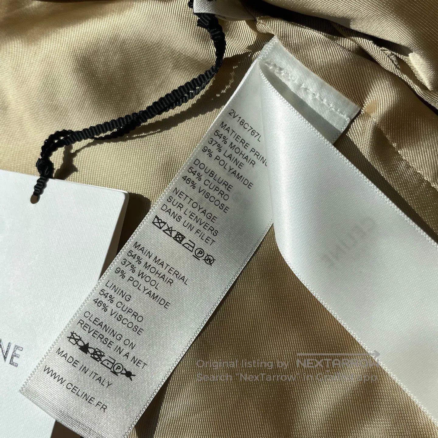 Celine CELINE Camel Colored Tweed Jacket with Gold Buttons| Size XS / US 0-2 / IT 36-38 - 6 Thumbnail