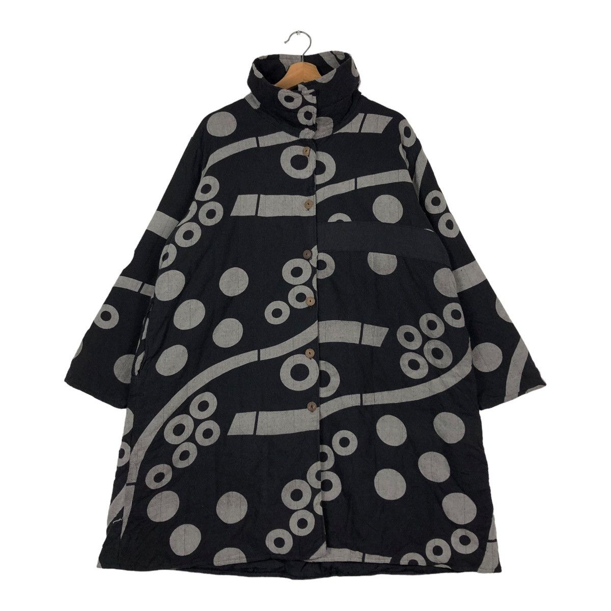 Japanese Brand 🔥VINTAGE INDIGO LONG JACKET ICHIOKU PULKADOT ISSEY MIYAKE Size US M / EU 48-50 / 2 - 1 Thumbnail
