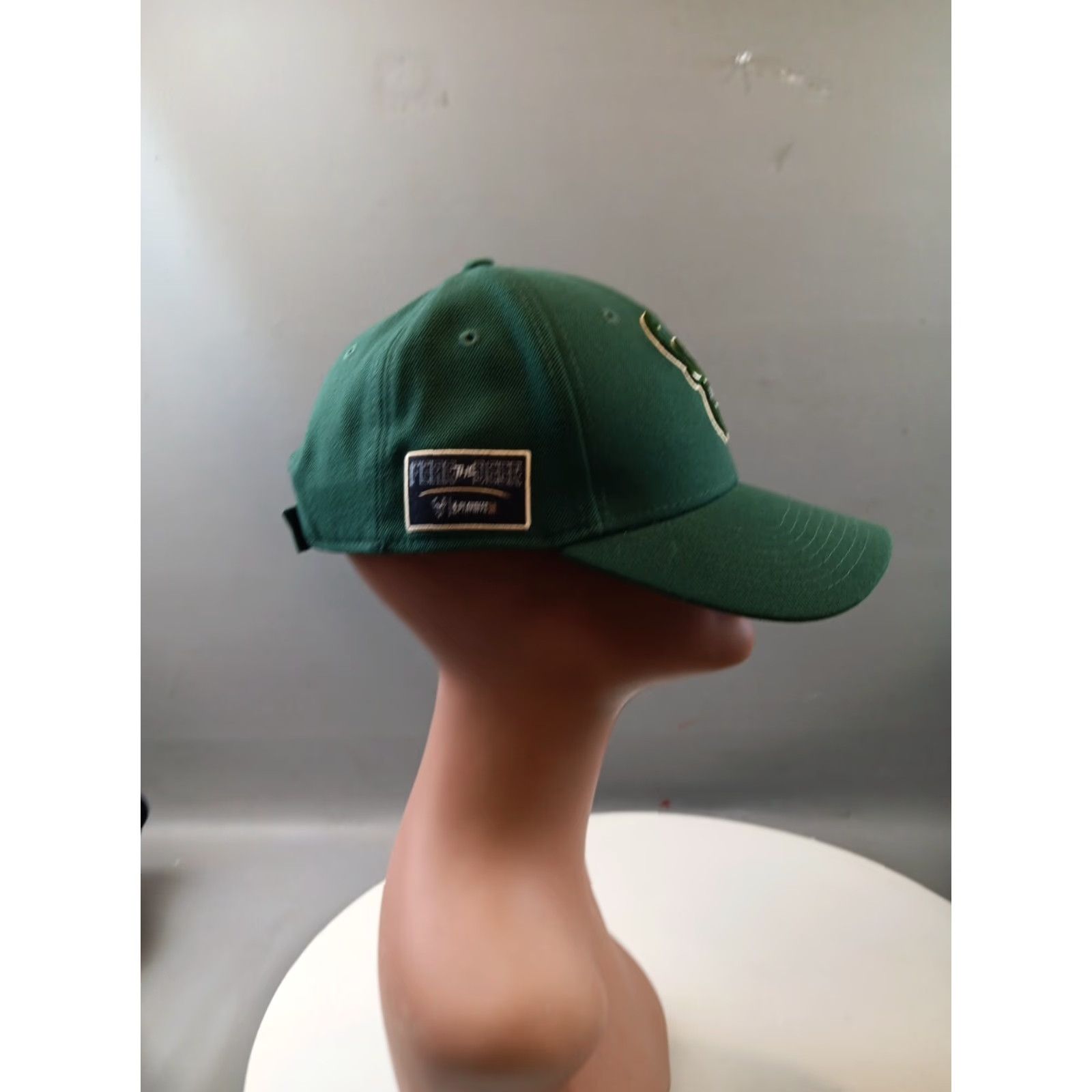 New Era New Era Milwaukee Bucks 9Forty Green Hat Men Adjustable Buck Logo NBA Playoff Patch Size ONE SIZE - 6 Thumbnail