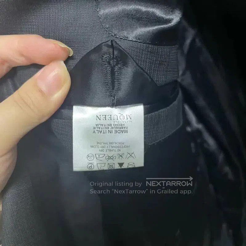 Alexander McQueen Alexander McQUEEN Black Cotton Men's Jacket . Size US L / EU 52-54 / 3 - 3 Thumbnail