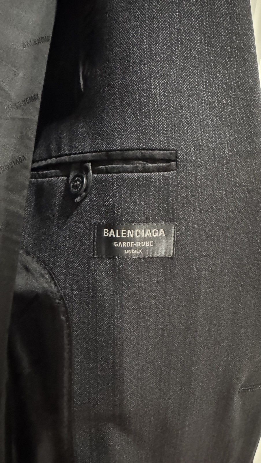 Balenciaga Balenciaga Garde Robe Wool Blazer Size 44S - 6 Thumbnail