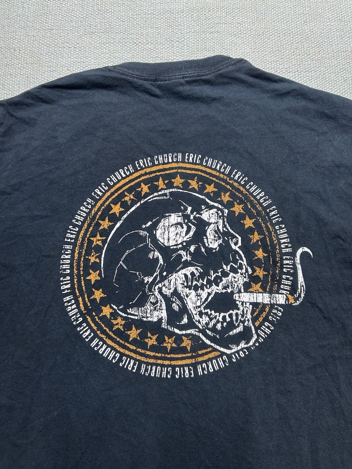 Vintage Vtg t shirt Eric fu*king Church country music skull large Size US L / EU 52-54 / 3 - 5 Thumbnail