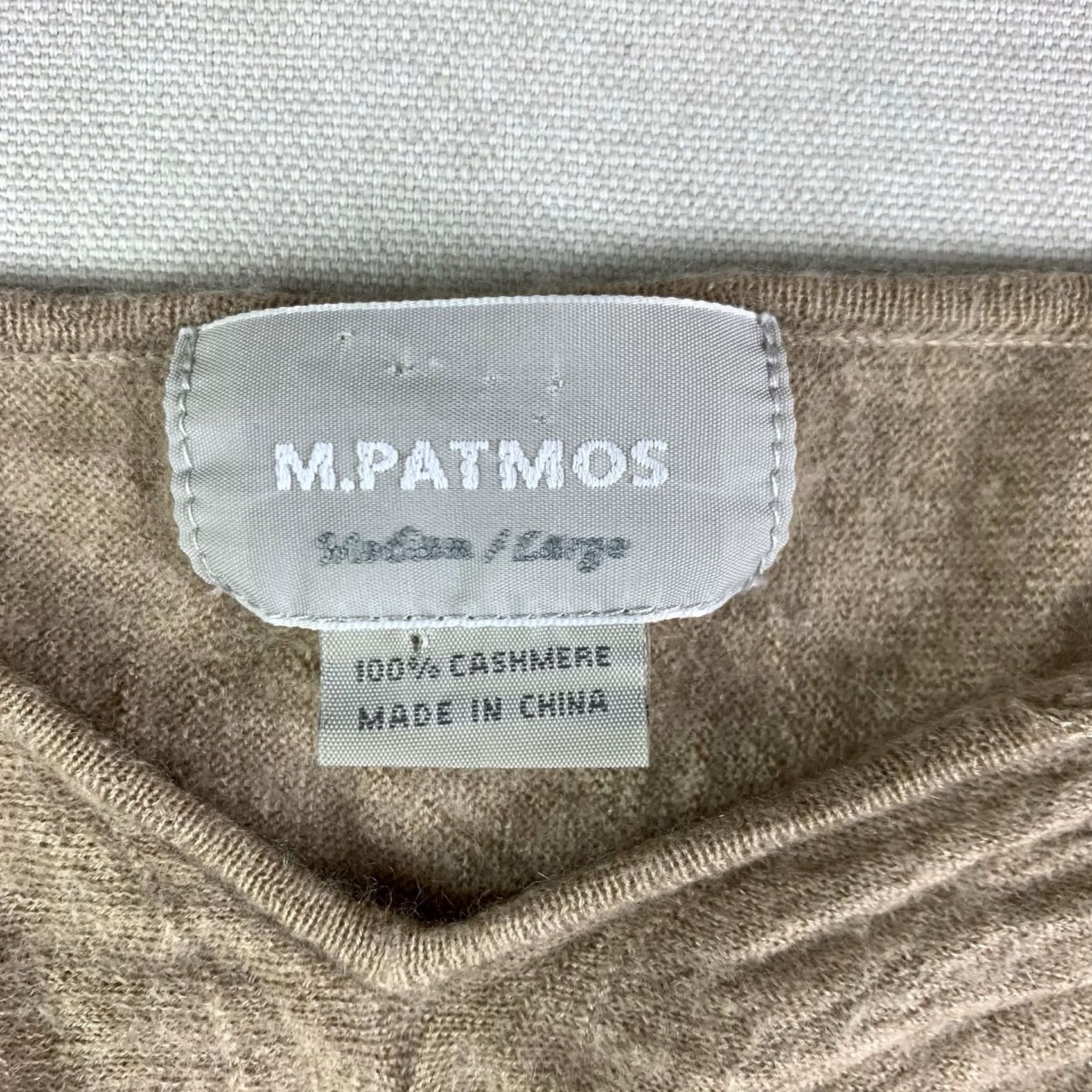 Vintage M. patmos Top Womens M Beige Cashmere Dolman neck cottagecore Size M / US 6-8 / IT 42-44 - 2 Thumbnail