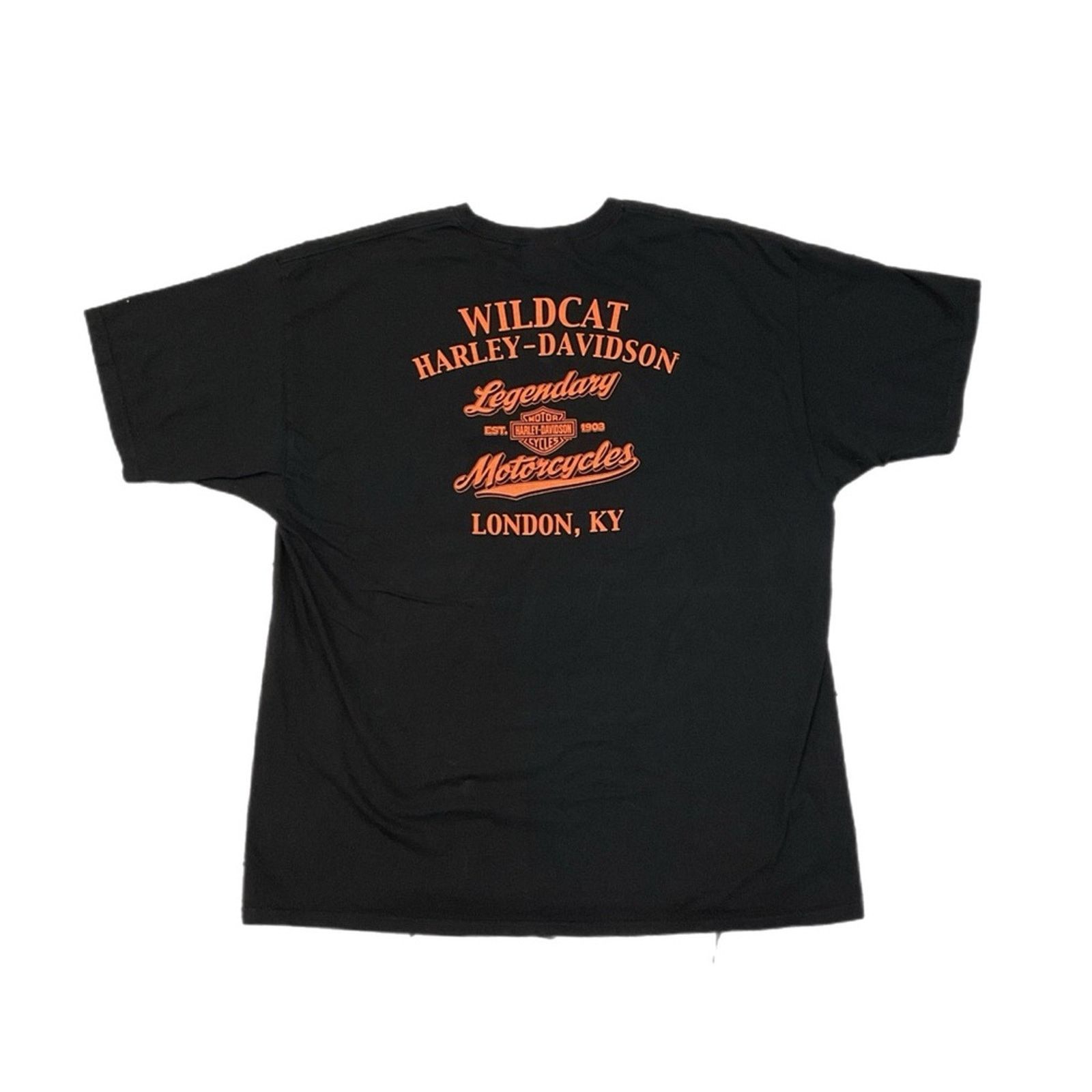 Harley Davidson Harley Davidson Wildcat London, KY Motorcycle Black T-Shirt Size US XXL / EU 58 / 5 - 2 Thumbnail
