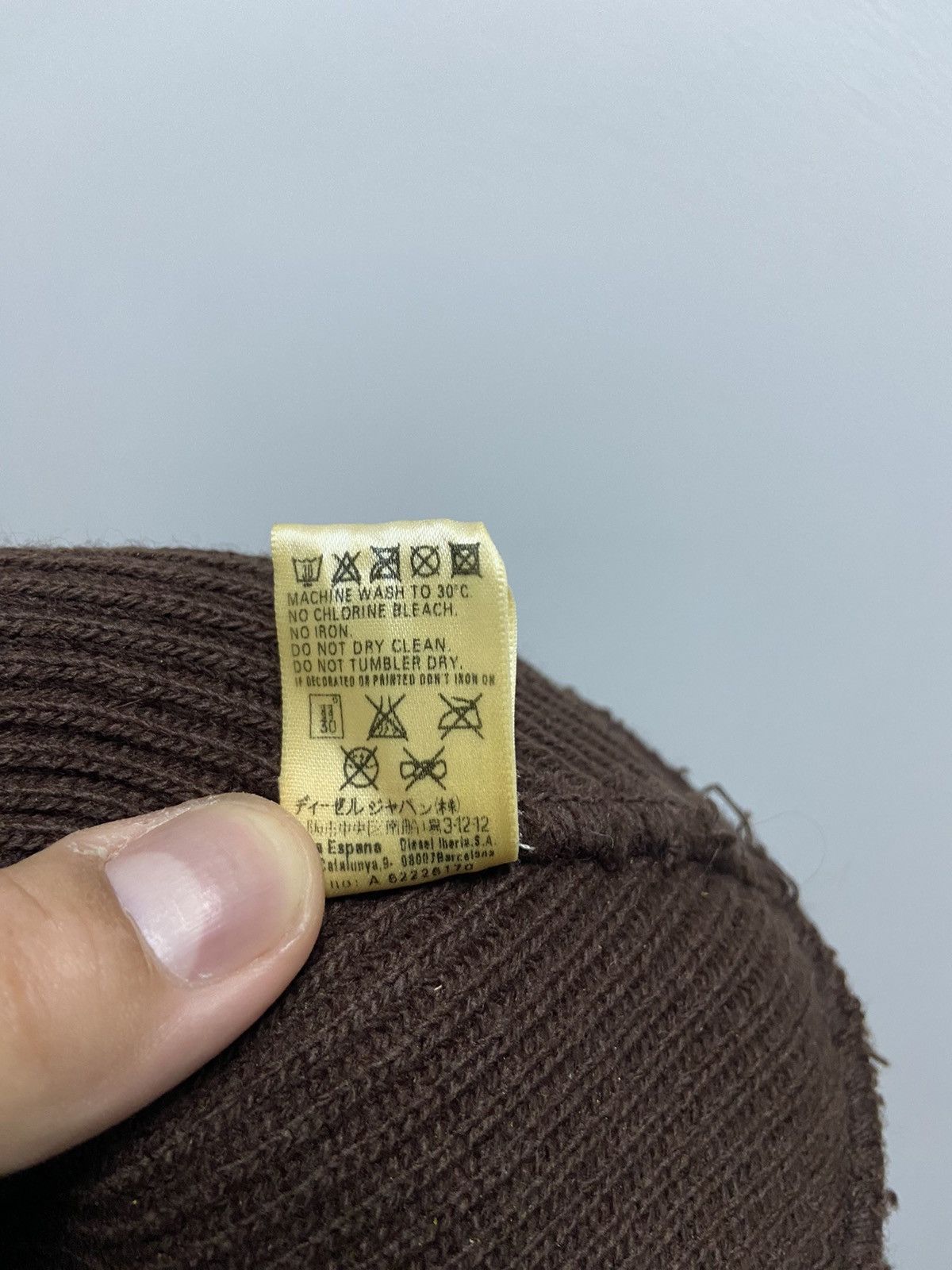 Nike × Vintage Diesel Hat Vintage Beanie Knitted Big Logo Italy Vintage Size ONE SIZE - 8 Thumbnail