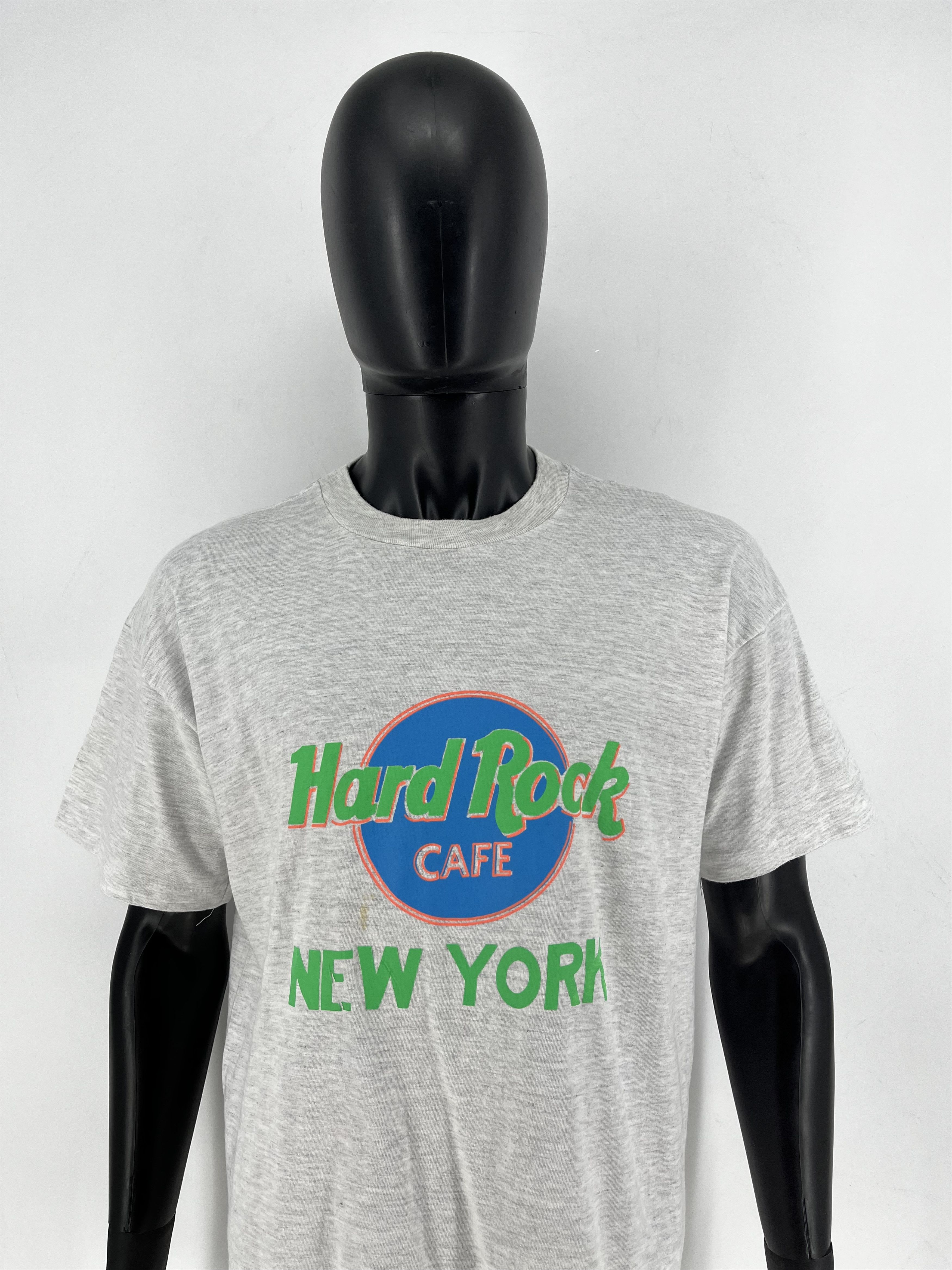Band Tees Hard Rock Cafe New York Worn SINGLE STITCH Neon Colorway Size US M / EU 48-50 / 2 - 1 Thumbnail