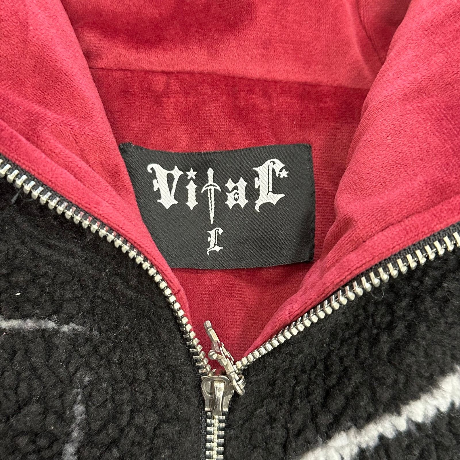 Supreme Vital Creations Spider Fleece Sherpa Zip Up Hoodie Sweater Size US L / EU 52-54 / 3 - 4 Thumbnail