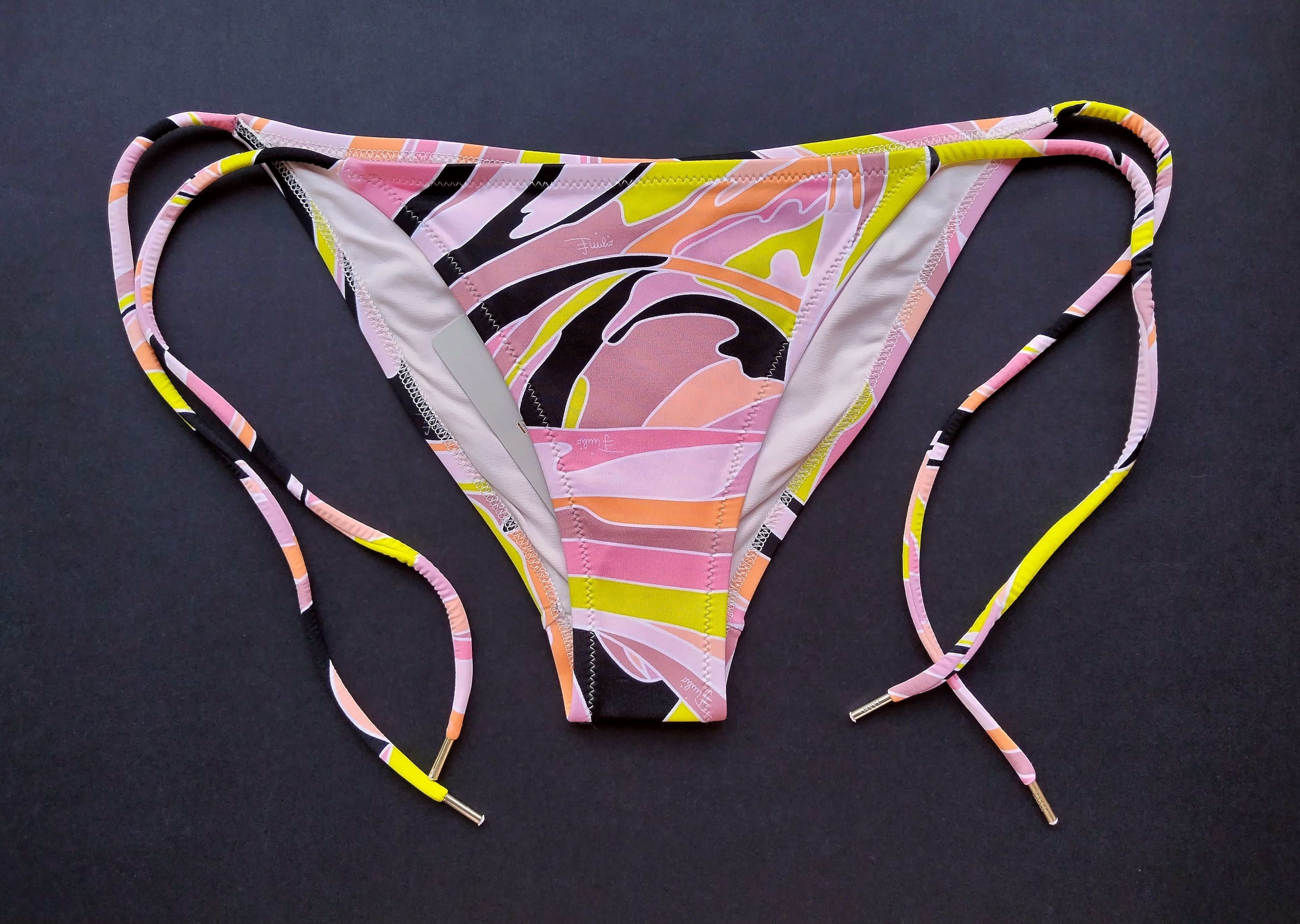 Emilio Pucci 'Vetrate' size tie bikini bottoms Size 26" / US 2 / IT 38 - 1 Thumbnail
