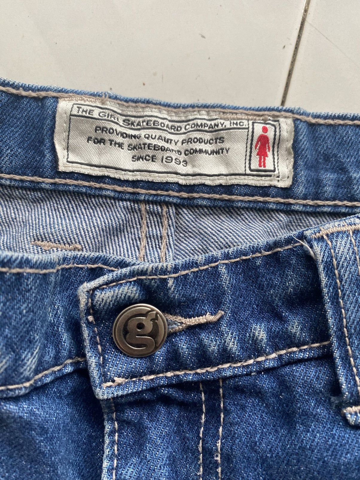 Girl Skateboards Vintage Girl Skateboards Distressed Baggy Jeans Size US 32 / EU 48 - 6 Thumbnail