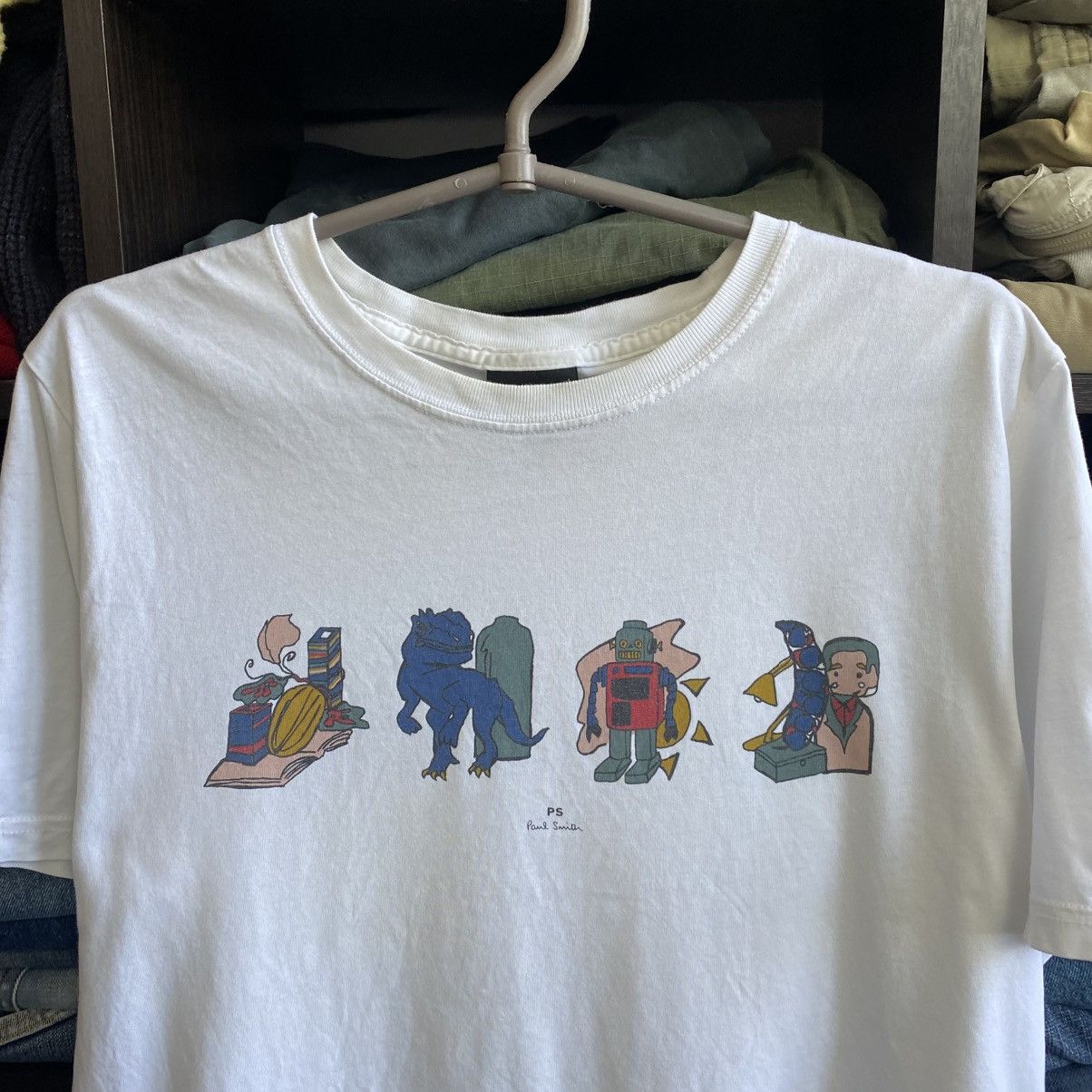 Paul Smith Designer Paul Smith Big Logo streetwear y2k tee Size US L / EU 52-54 / 3 - 2 Thumbnail