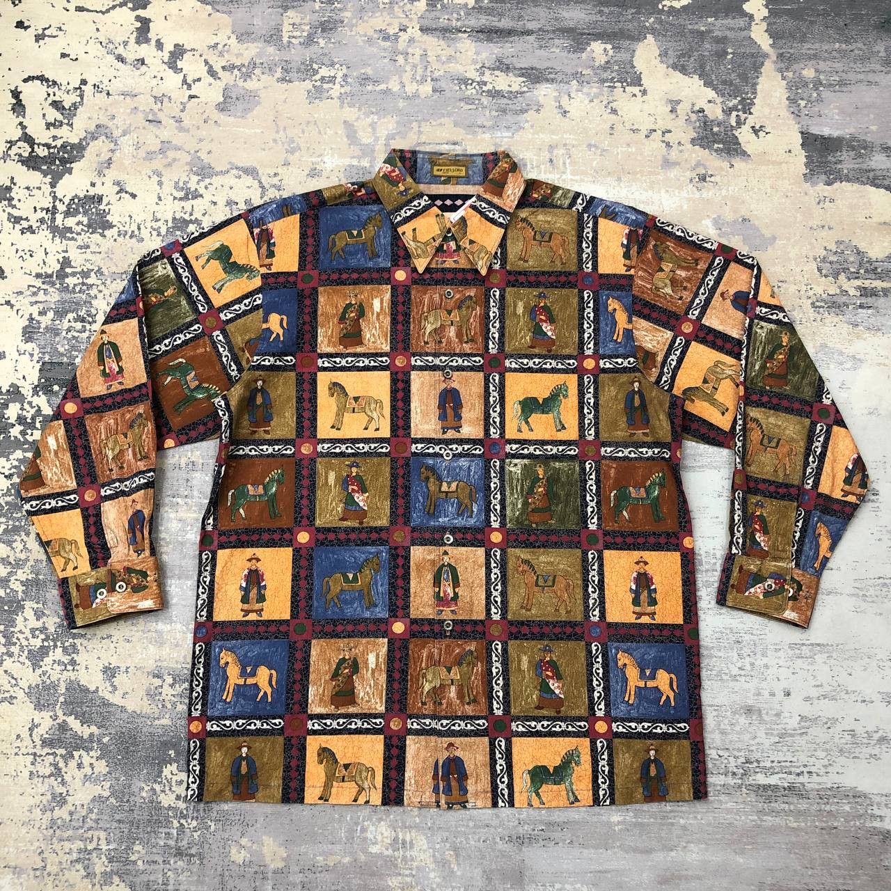 Japanese Brand T101 VTG FULLPRINT FIEL-LORD TOKYO SHIRTS Size US L / EU 52-54 / 3 - 1 Thumbnail