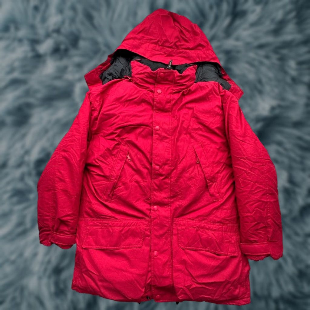 Eddie Bauer Eddie Bauer Jacket Men M Red Hooded Goose Down Puffer Quilted Black Long Parka Size US M / EU 48-50 / 2 - 1 Thumbnail
