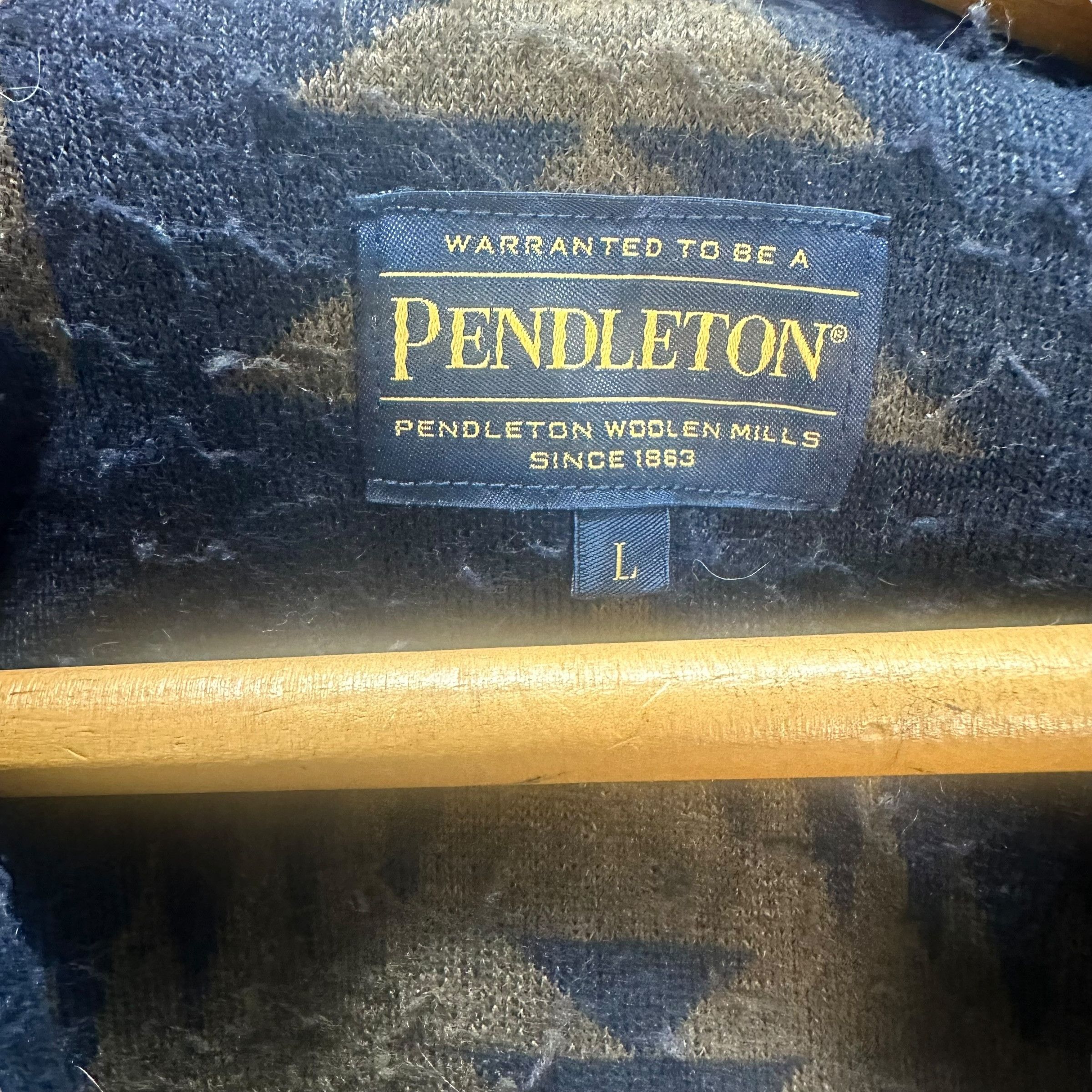 Pendleton PENDLETON NAVAJO DEEP PILE HOODIE FLEECE JACKET #8988-46 Size US L / EU 52-54 / 3 - 6 Thumbnail