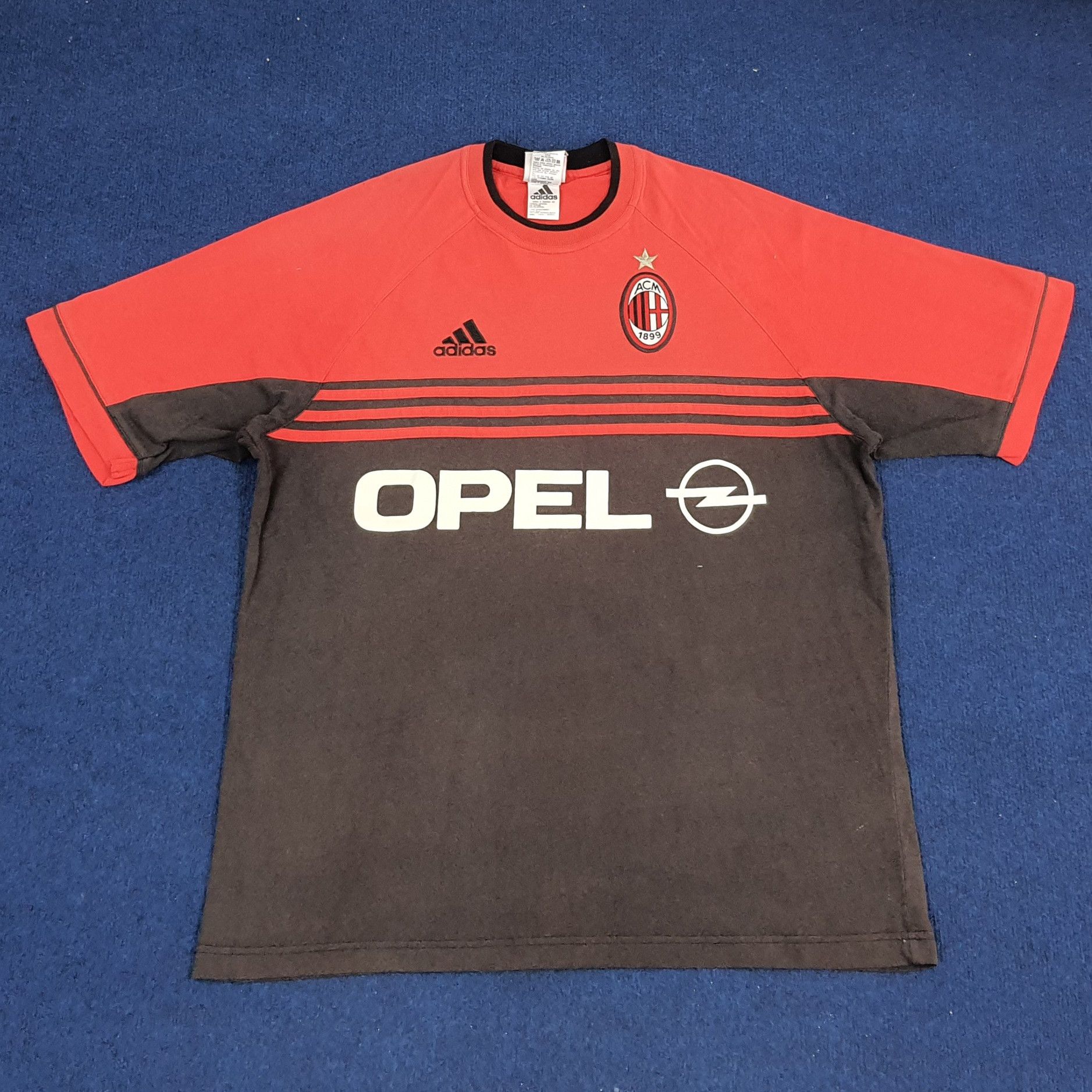Adidas × Vintage Vintage Adidas AC Milan Sports Football Club Tshirt Size US XL / EU 56 / 4 - 1 Thumbnail