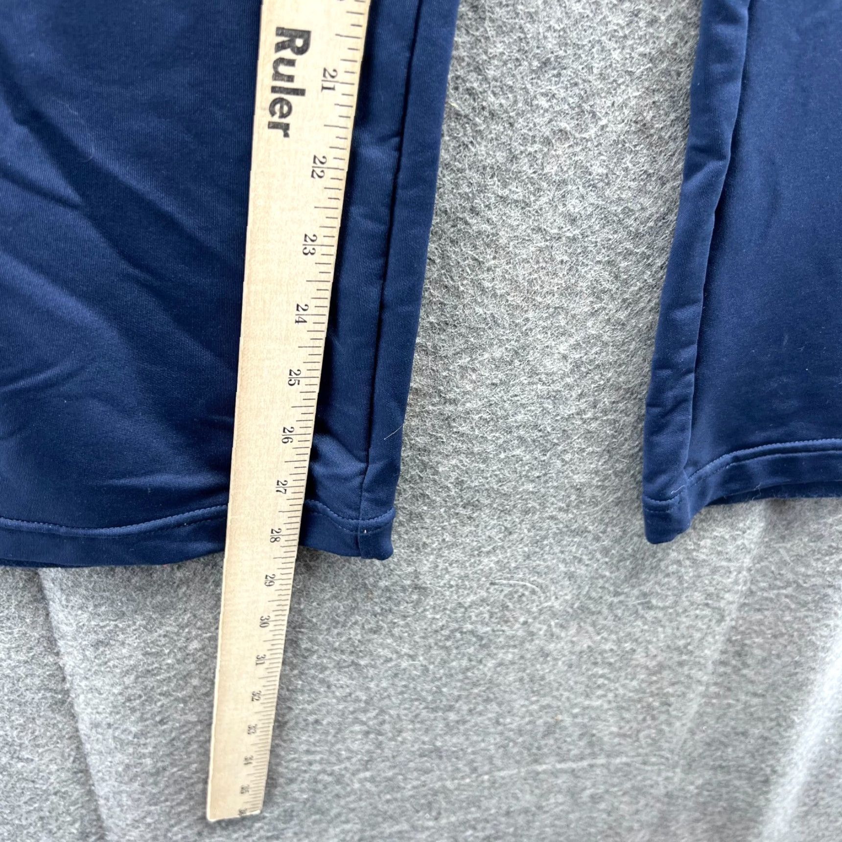Nike Nike Dri-Fit Pants Womens XL Navy Blue Athletic Track Straight Swoosh Stretch Size 40" / US 18 - 4 Thumbnail