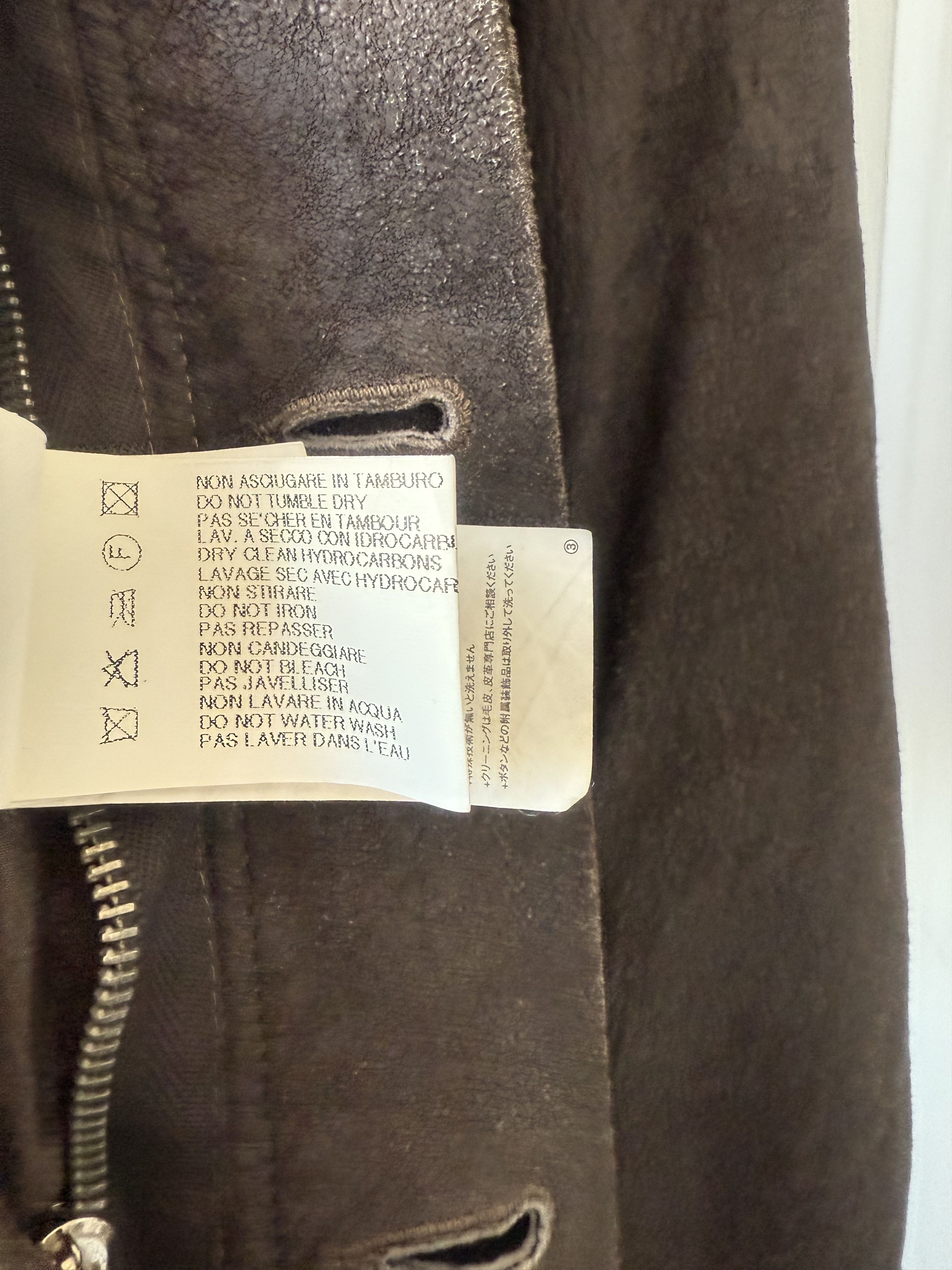 Rick Owens Rick Owens Blistered Leather Olmar & Mirta Jacket Size US S / EU 44-46 / 1 - 8 Thumbnail
