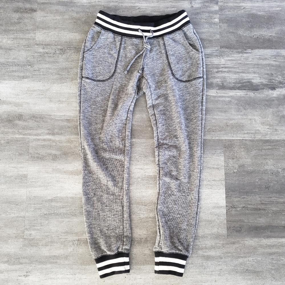 City Streets Grey Black Heathered City Streets Banded Sweats Size 26" / US 2 / IT 38 - 1 Thumbnail