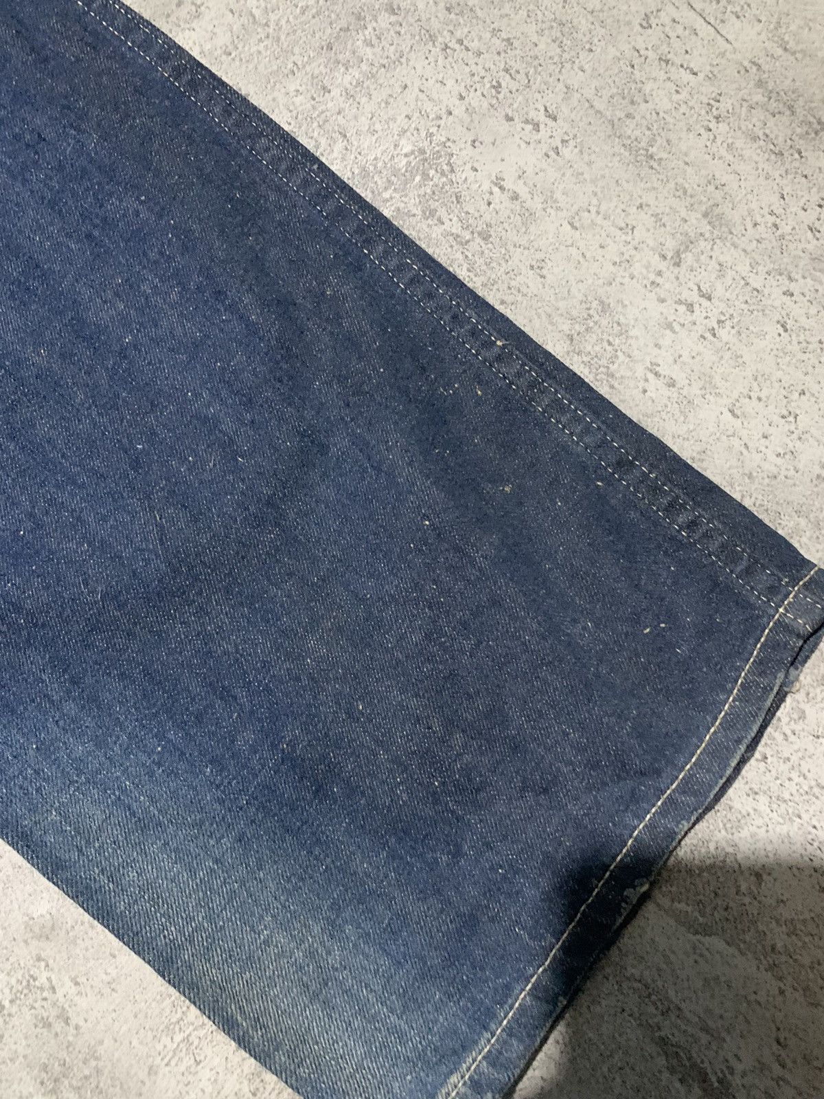 Le Grande Bleu (L.G.B.) Vintage Duffers fatigue buckleback splatter wide leg denim Size US 34 / EU 50 - 10 Thumbnail