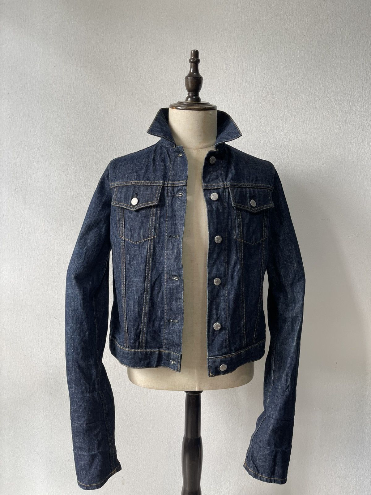 Helmut Lang 2000 Helmut Lang Elongated Denim Jacket c1 Size US S / EU 44-46 / 1 - 2 Thumbnail