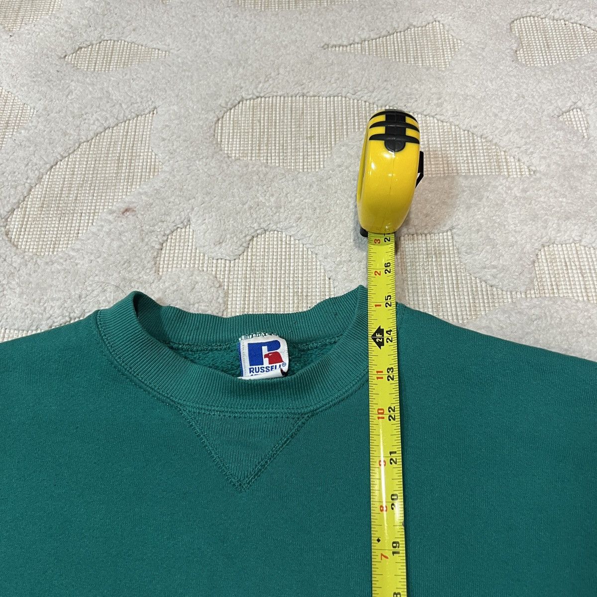 Russell Athletic Vintage made in USA 1990s Russell Teal Crewneck Sweatshirt Size US L / EU 52-54 / 3 - 7 Thumbnail