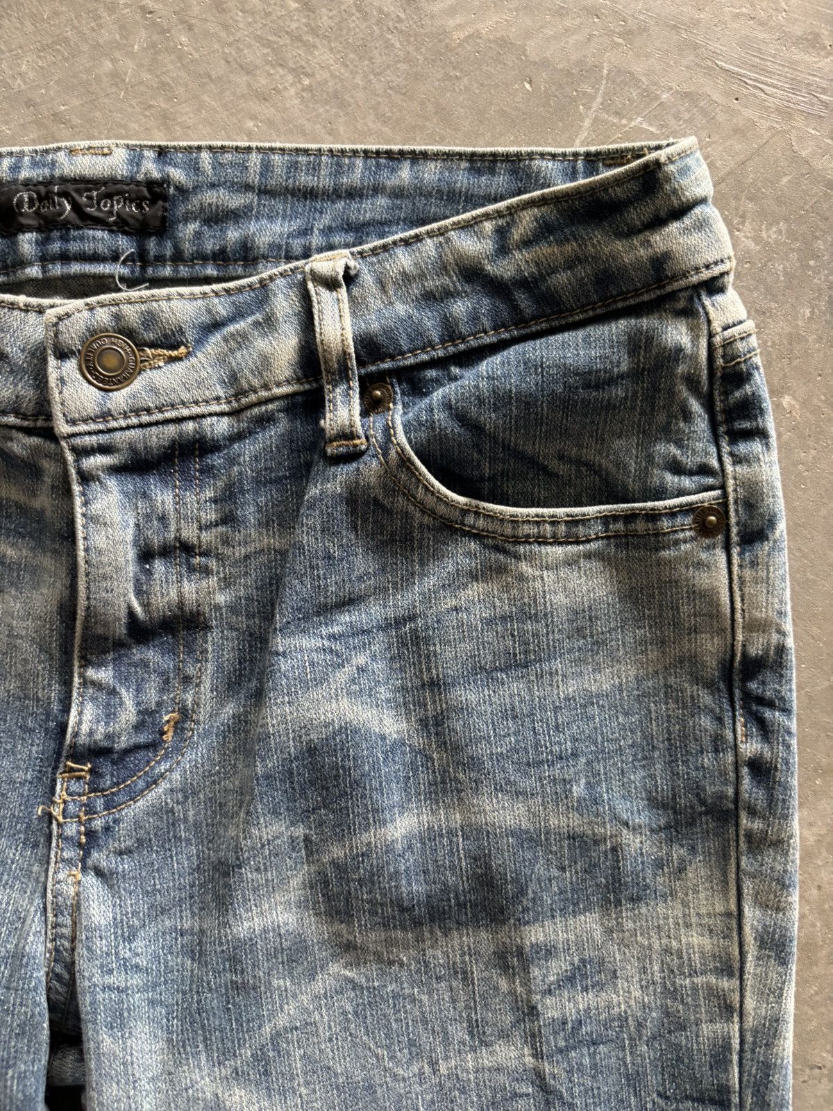 If Six Was Nine Flared glitter whiskered honeycomb fade style japanese denim Size US 30 / EU 46 - 9 Thumbnail