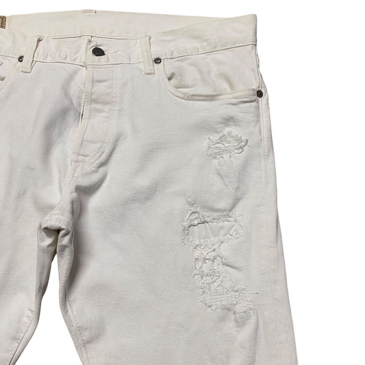 Polo Ralph Lauren Sullivan Slim White Damage Jeans Size US 36 / EU 52 - 1 Thumbnail